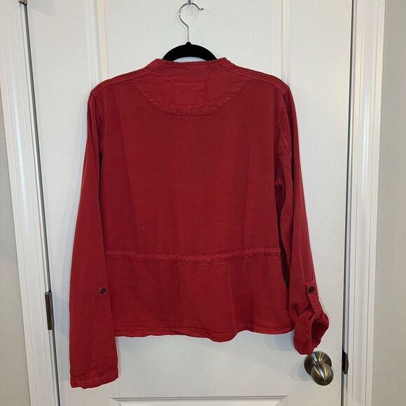 Sanctuary Women’s Cargo Jacket Large Roll Tab Sleeves - Picture 2 of 4